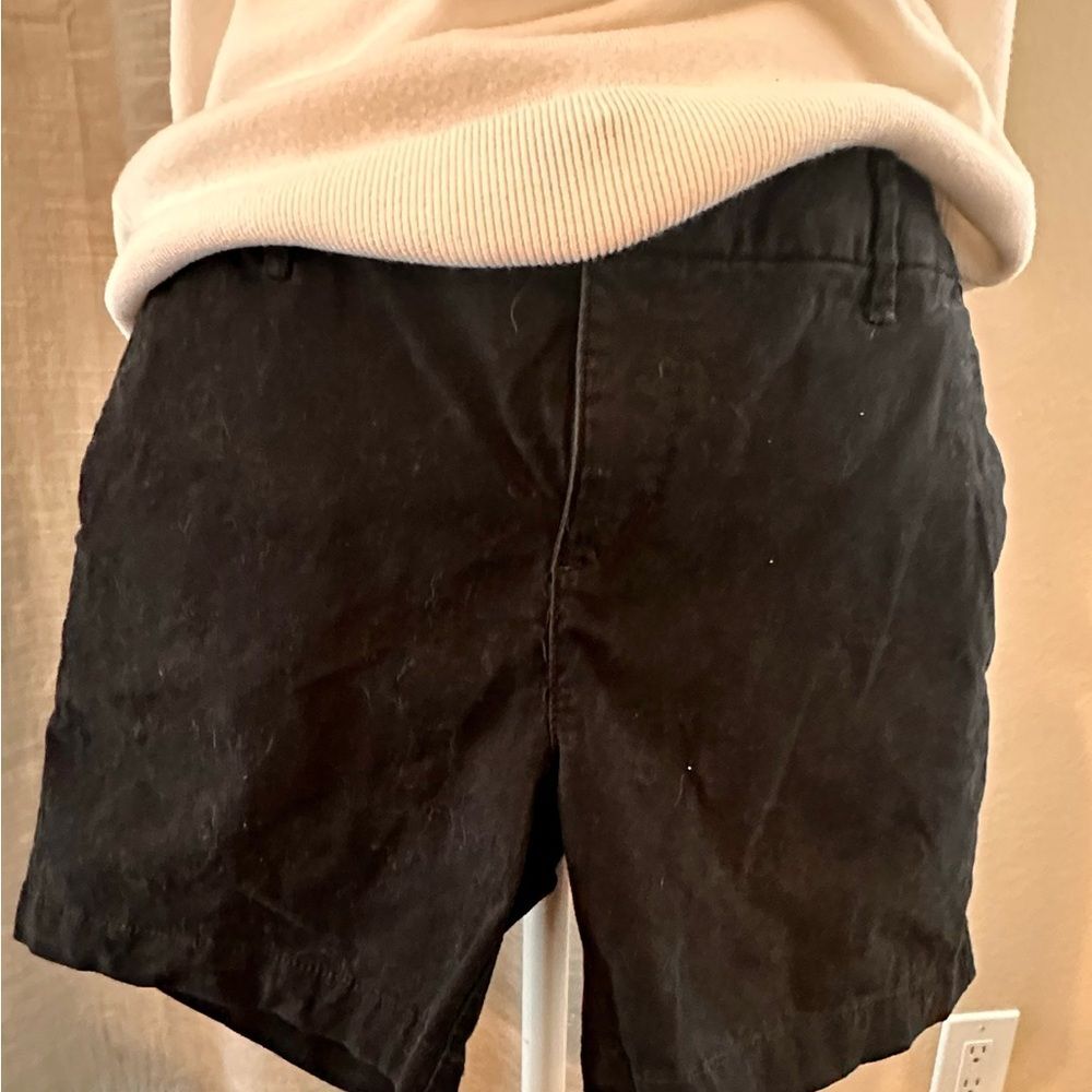 Tommy Hilfiger Women's Black Flat Front Shorts